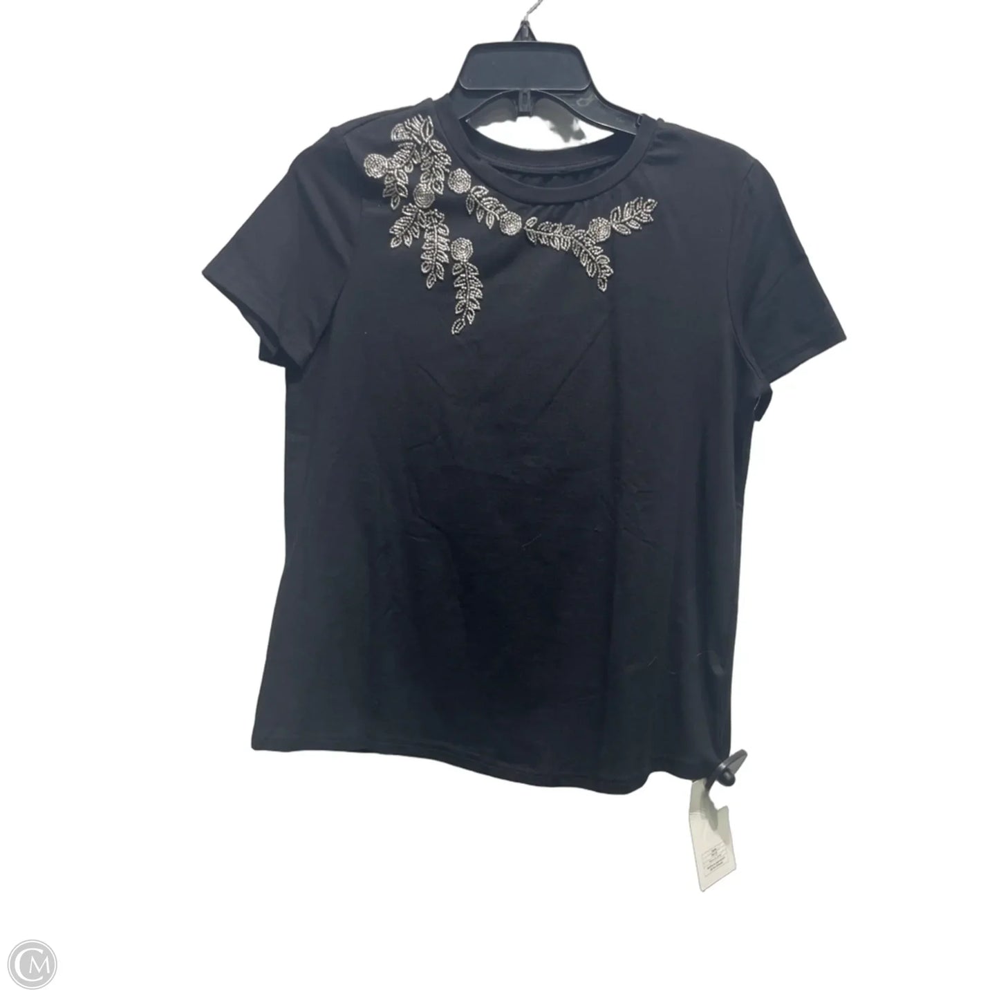 Top Short Sleeve By  MOFT In Black & Gold, Size: S
