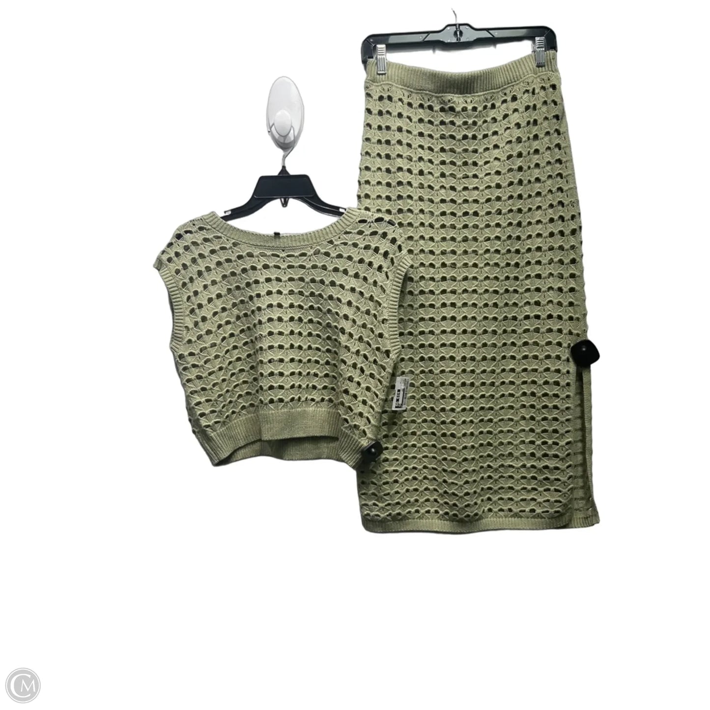 Skirt Set 2pc By Freshman In Green, Size: M