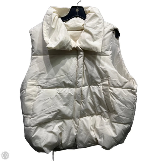 Vest Puffer & Quilted By Clothes Mentor In Cream, Size: M