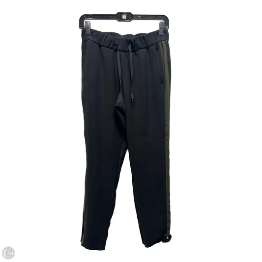 Athletic Pants By Lululemon In Black & Green, Size: Xs