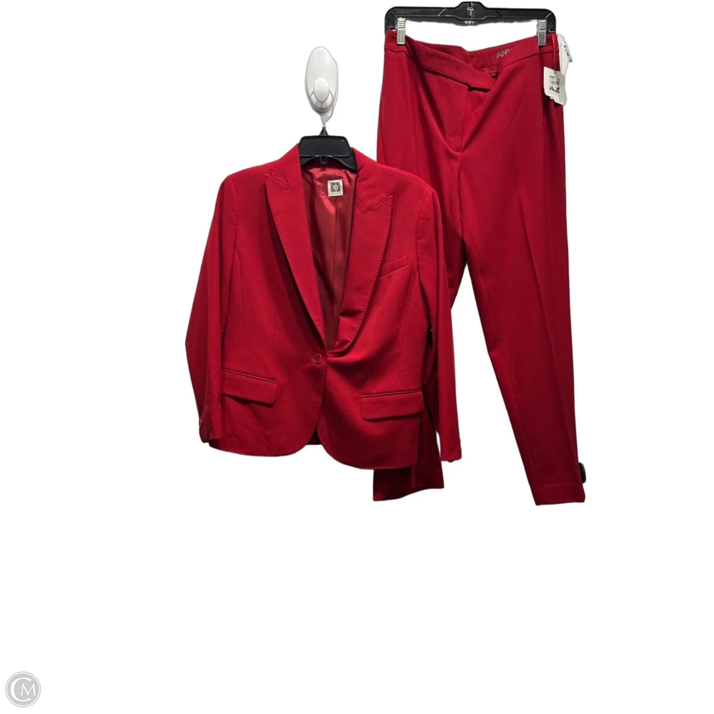 Pants Set 2pc By Anne Klein In Red, Size: 10