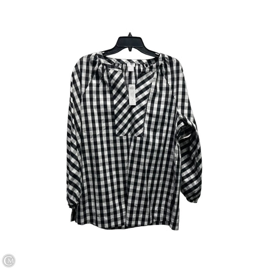 Top Long Sleeve By Chicos In Black & White, Size: 14