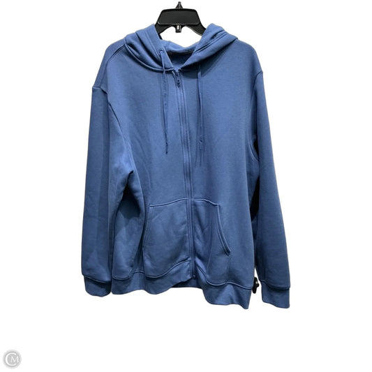 Sweatshirt Hoodie By Athletic Works In Blue, Size: Xl