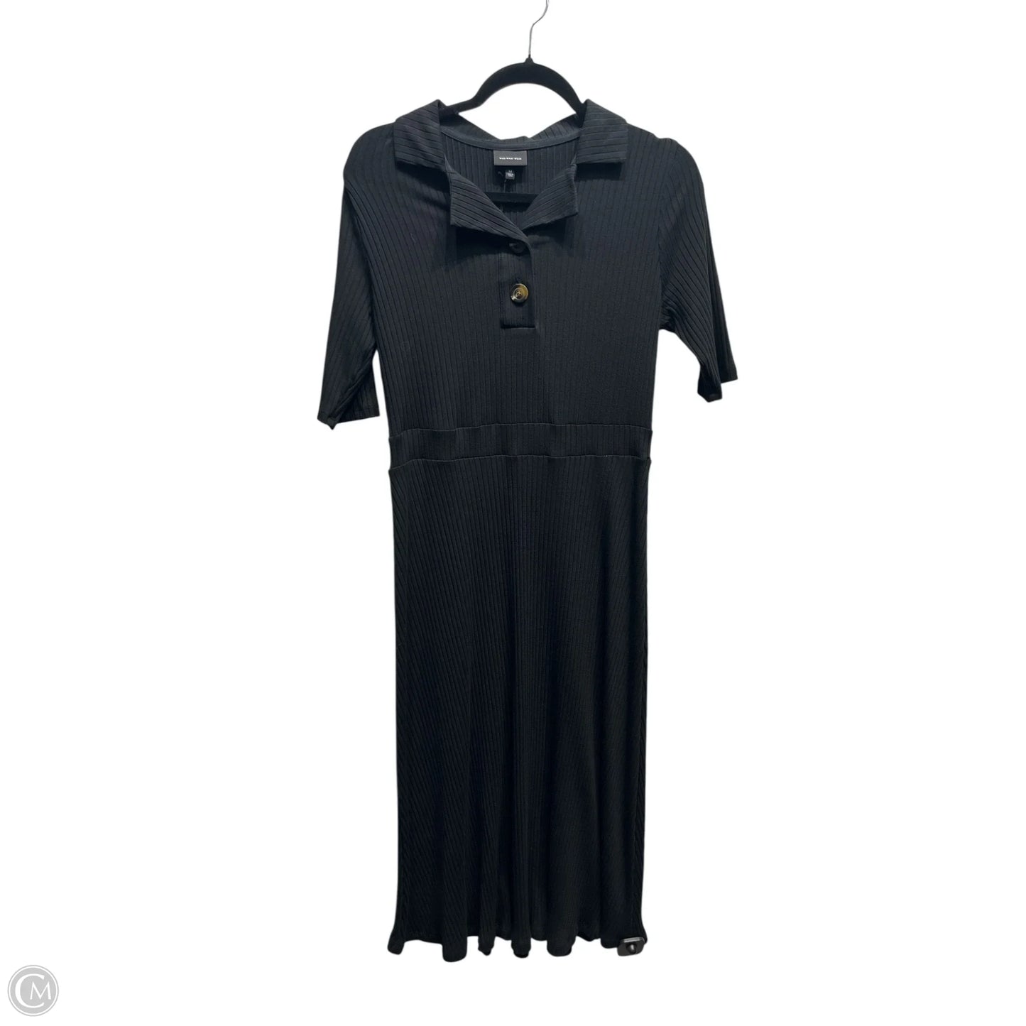 Dress Casual Midi By Who What Wear In Black, Size: M