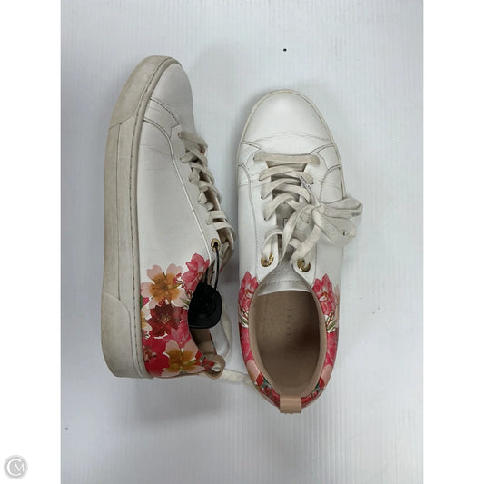 Shoes Sneakers By Ted Baker In Pink & White, Size: 8.5