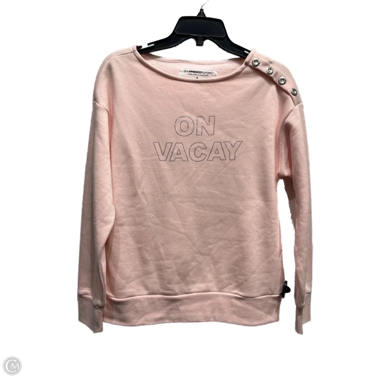 Sweatshirt Crewneck By THE SWEATSHIRT PROJECT In Pink, Size: S