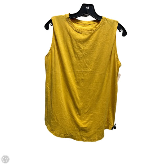 Athletic Top Short Sleeve By Lululemon In Yellow, Size: M
