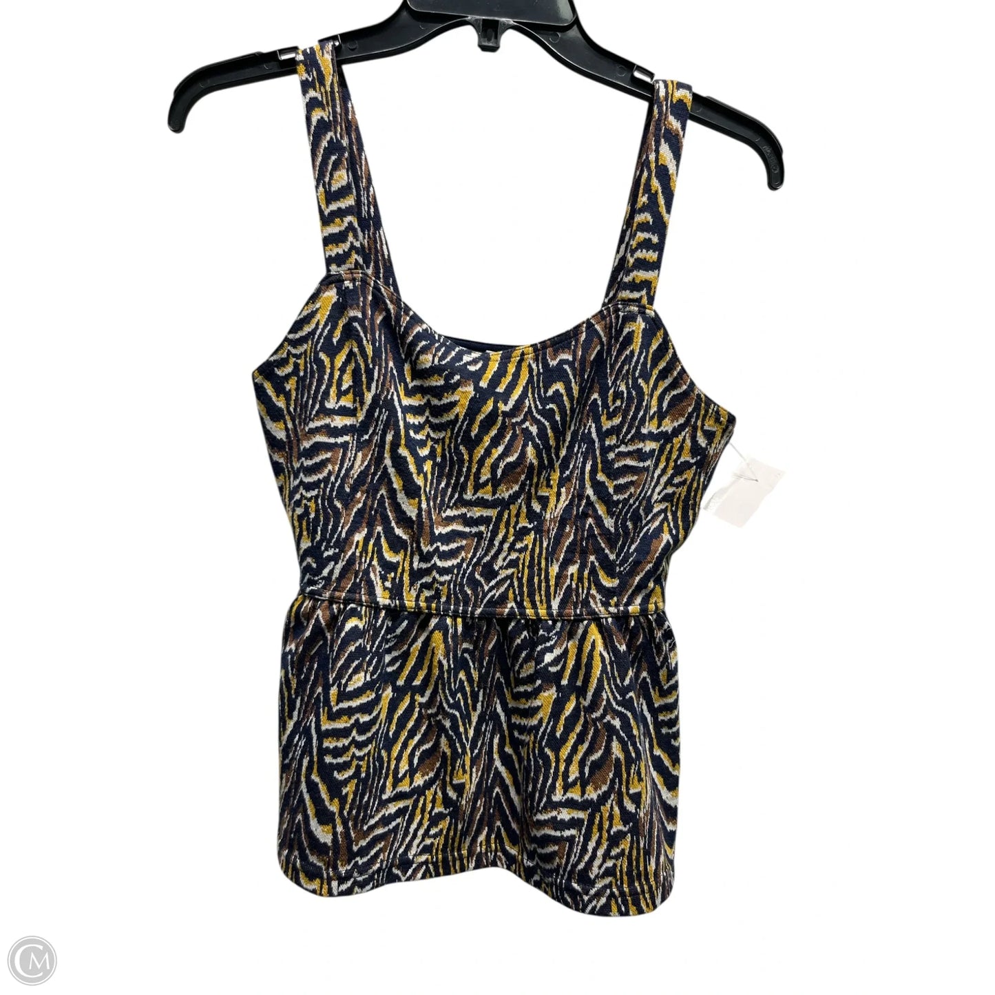 Top Sleeveless By Anthropologie In Blue & Yellow, Size: S