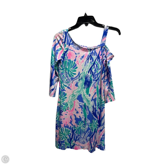 Dress Designer By Lilly Pulitzer In Blue & Green, Size: Xxs