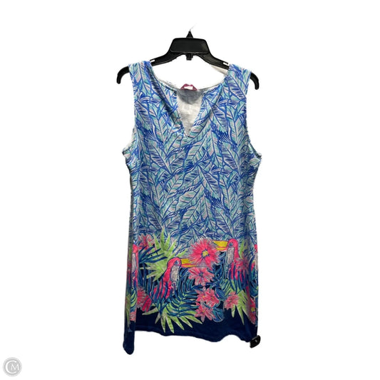 Dress Designer By Lilly Pulitzer In Blue & Pink, Size: Xl