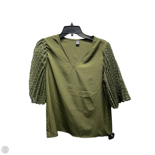 Top Short Sleeve By Shein In Green, Size: S