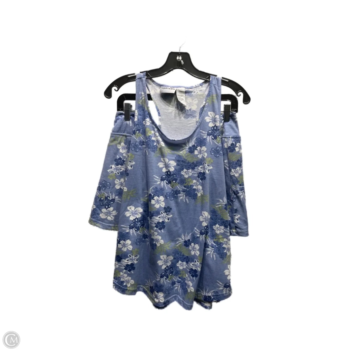 Skort 2pc Set By RAYA SUN In Blue & White, Size: L
