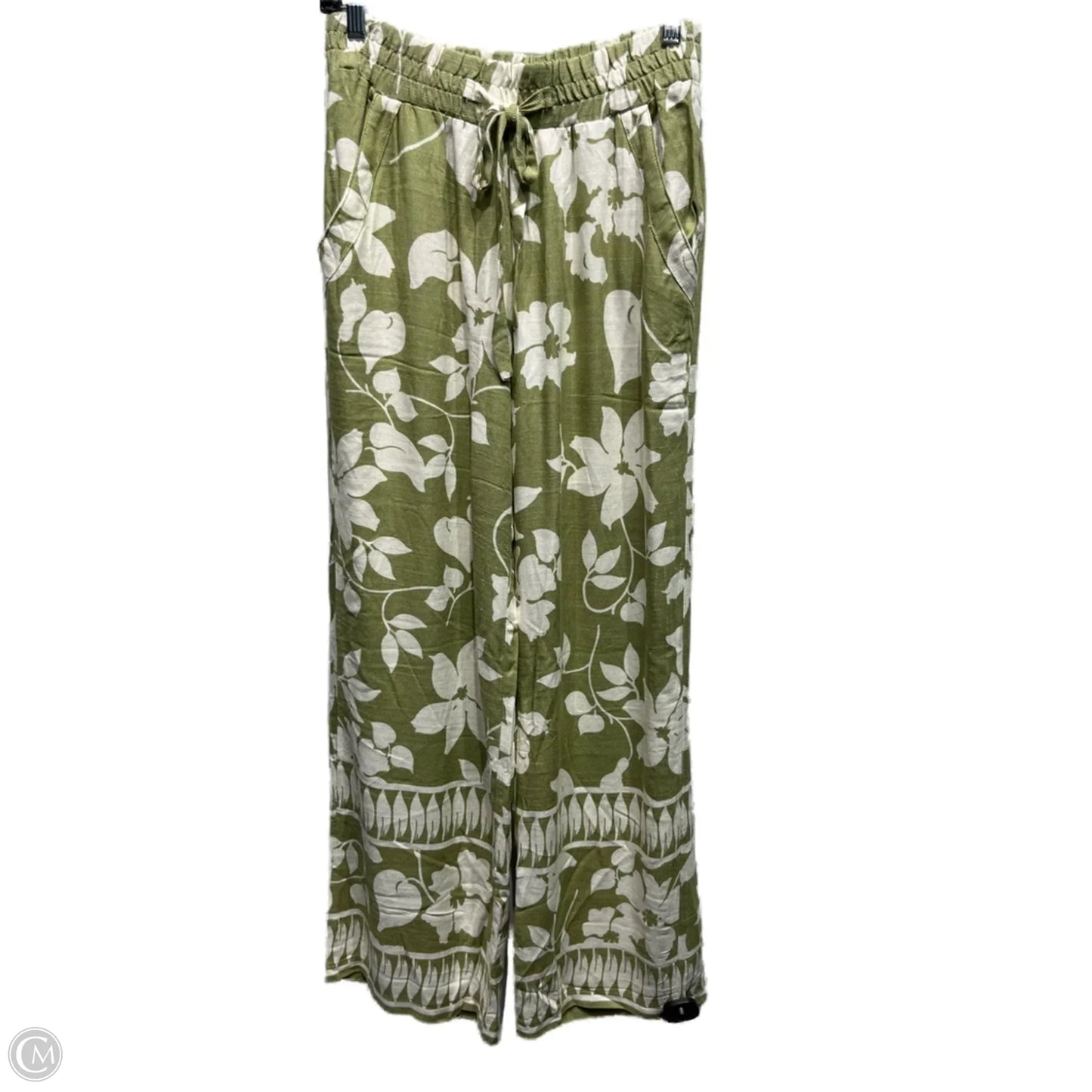 Pants Wide Leg By Sienna Sky In Green, Size: L