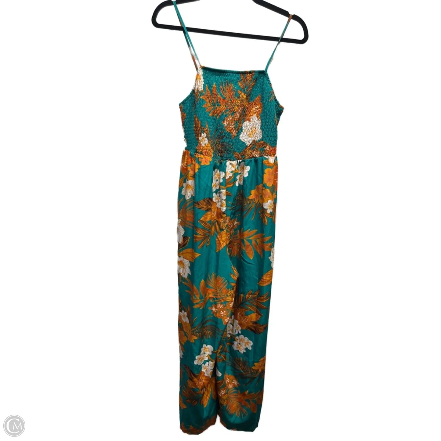 Jumpsuit By Shein In Green & Orange, Size: 1x