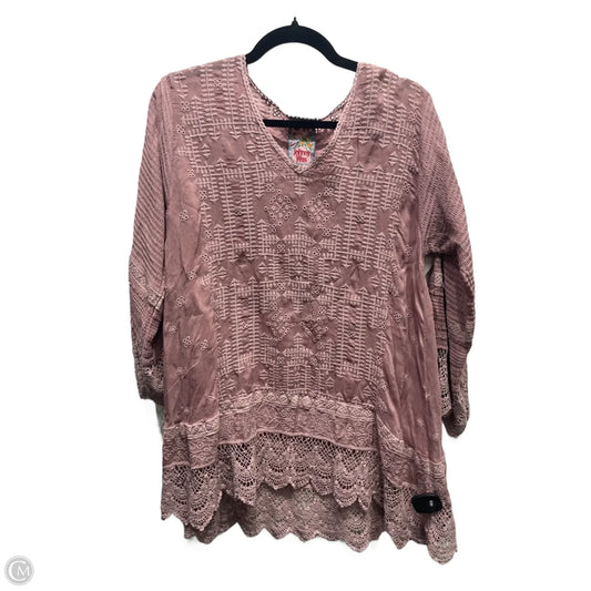 Top Long Sleeve By Johnny Was In Pink, Size: S