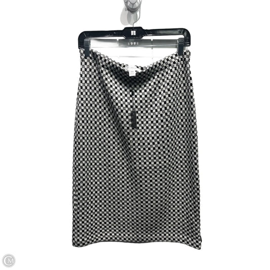Skirt Luxury Designer By St John Collection In Black & White, Size: M