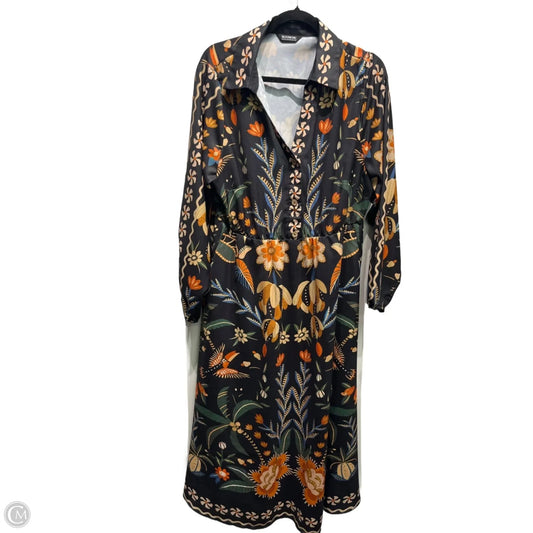 Dress Casual Maxi By Bloomchic In Black & Orange, Size: Xl