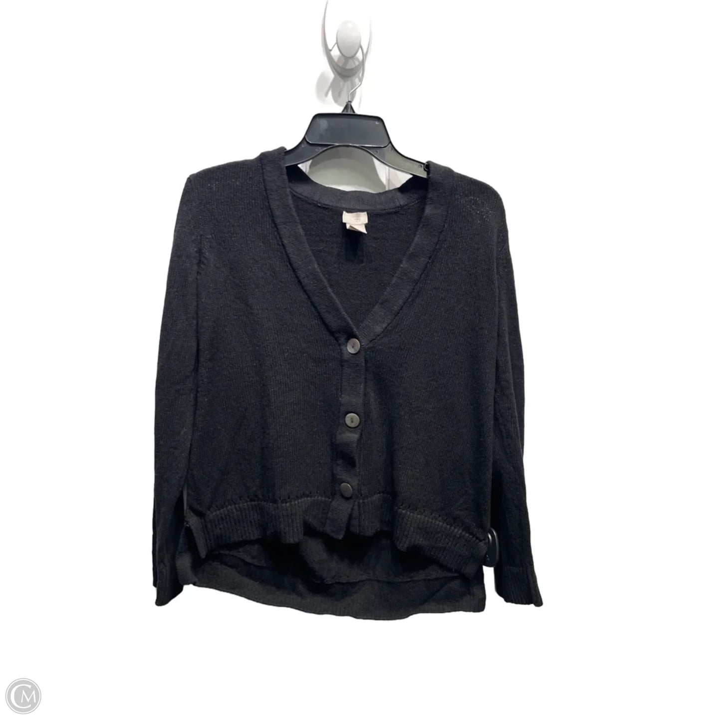 Sweater Cardigan By Chicos In Black, Size: M