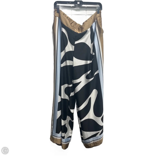 Pants Wide Leg By Nine West In Blue & Tan, Size: Xl