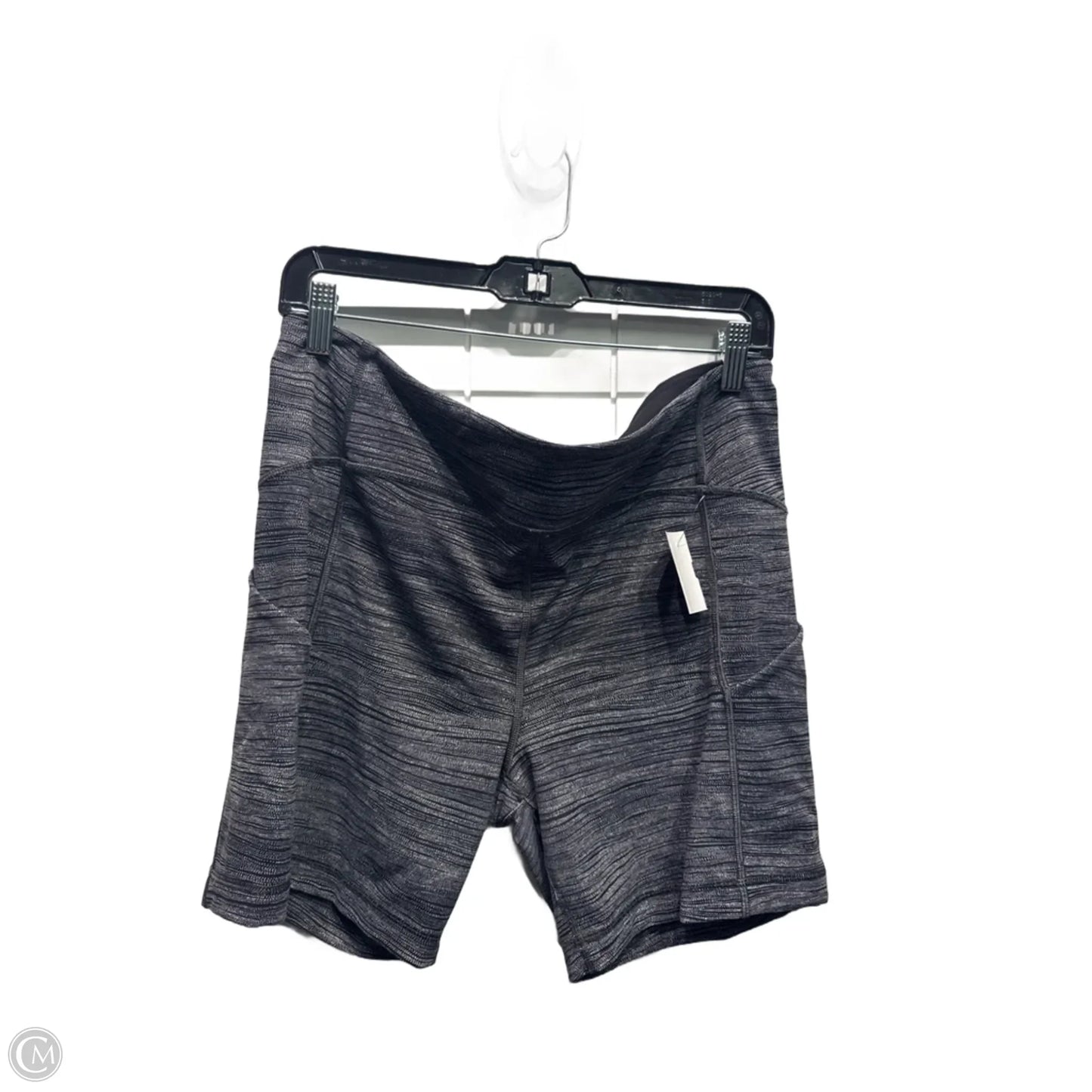 Athletic Shorts By Lululemon In Black & White, Size: 12