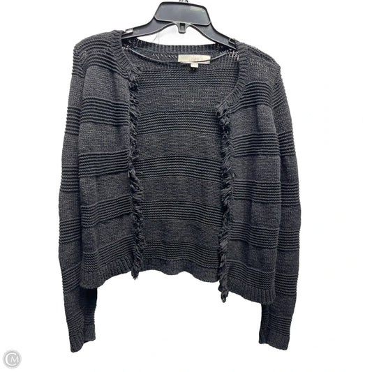 Sweater Cardigan By Loft In Black, Size: S