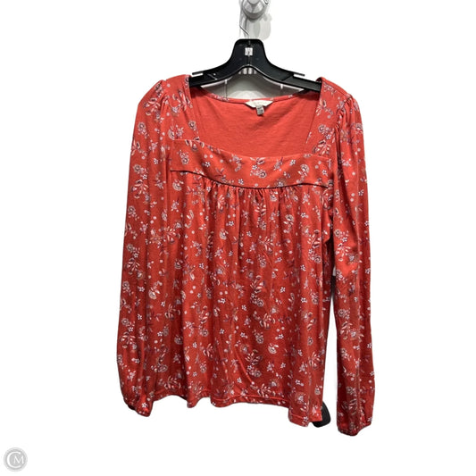 Top Long Sleeve By Lucky Brand In Red, Size: M
