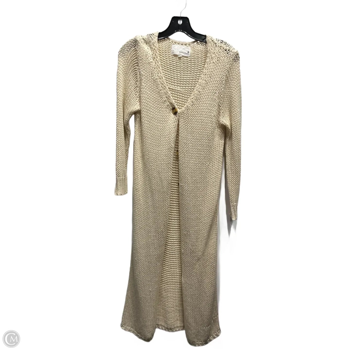 Sweater Cardigan By Newbury Kustom In Cream, Size: S