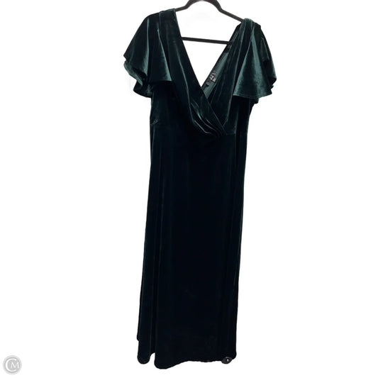 Dress Party Long By Lulus In Green, Size: 2x