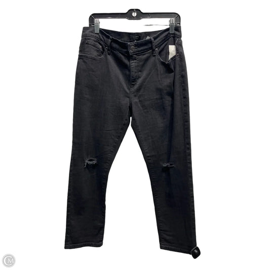 Jeans Boyfriend By Banana Republic In Black, Size: 10