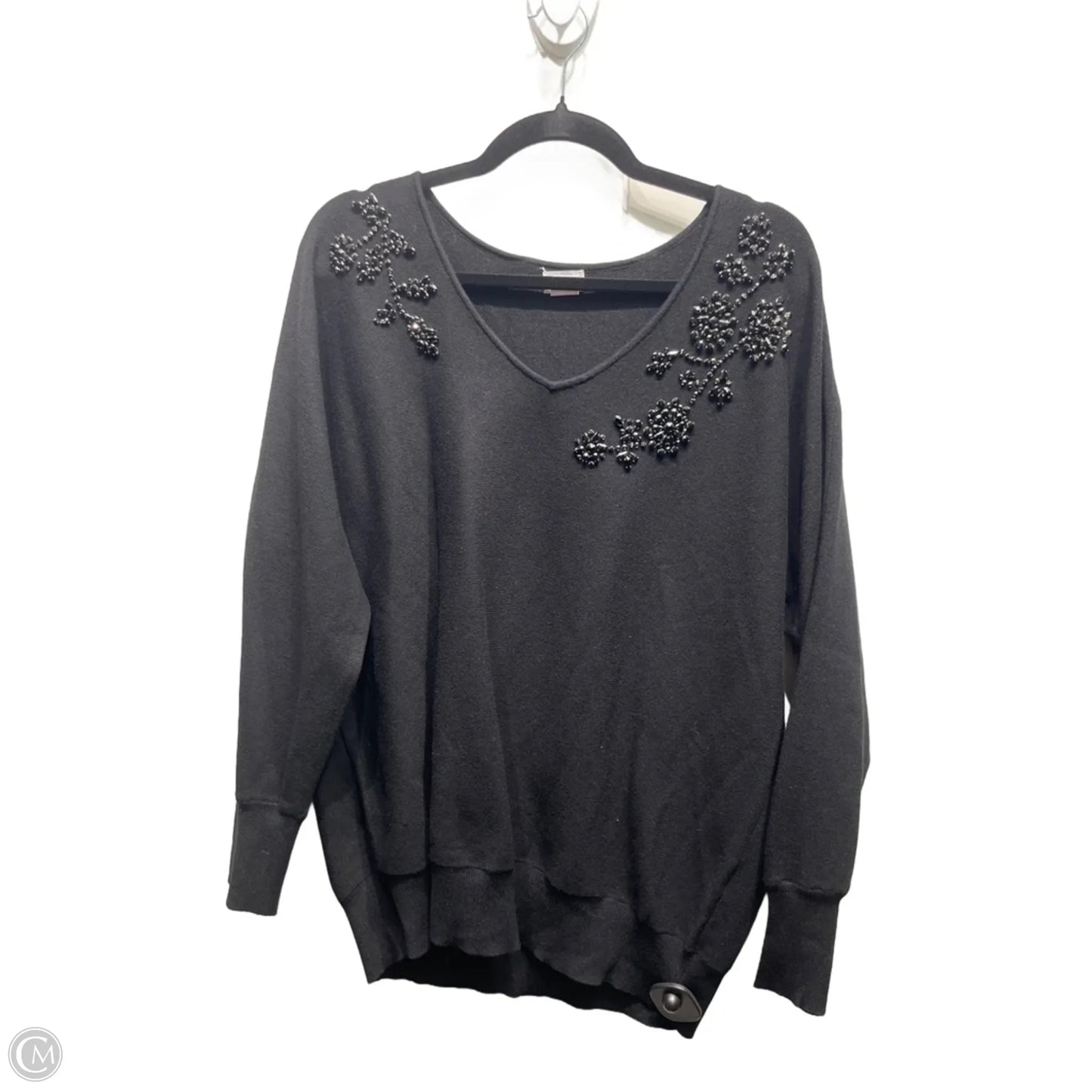 Sweater By Chicos In Black, Size: L