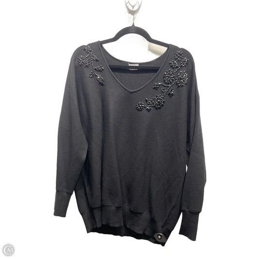 Sweater By Chicos In Black, Size: L