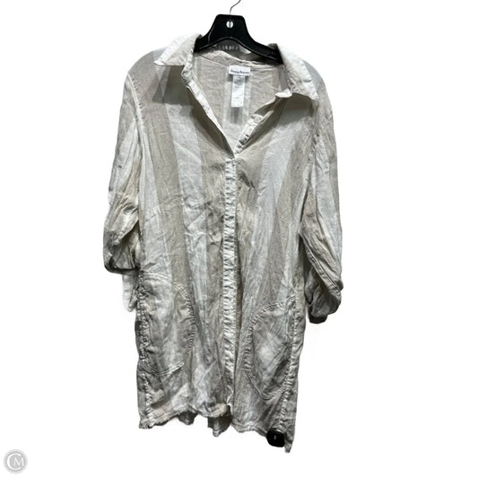 Dress Casual Short By Tommy Bahama In Tan & White, Size: L