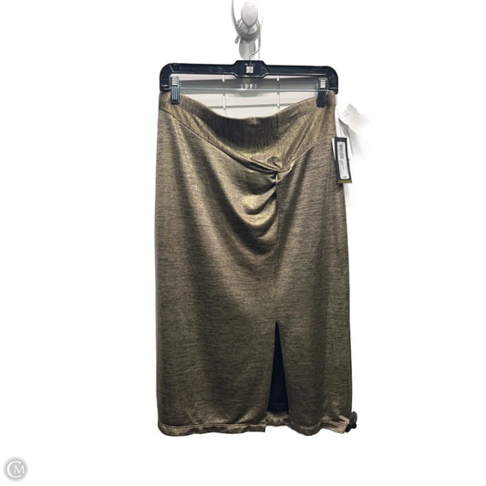 Skirt Midi By Worthington In Gold, Size: M