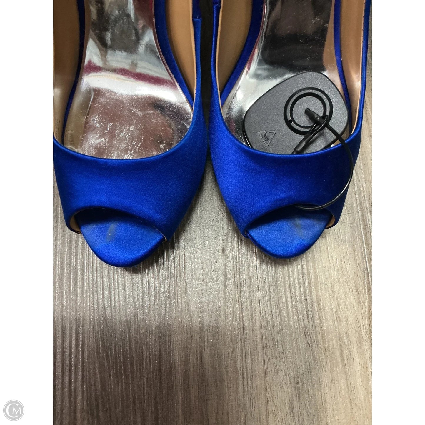 Sandals Heels Stiletto By Badgley Mischka In Blue, Size: 8.5