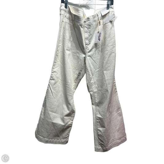 Jeans Wide Leg By Jessica Simpson In Cream Denim, Size: 16