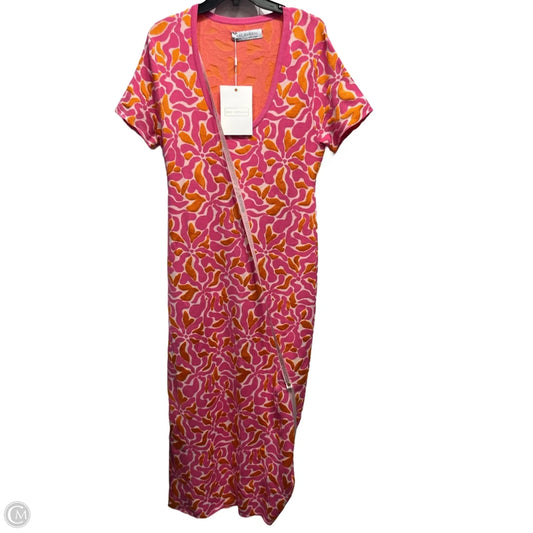 Dress Casual Maxi By Mac Duggal In Orange & Pink, Size: M