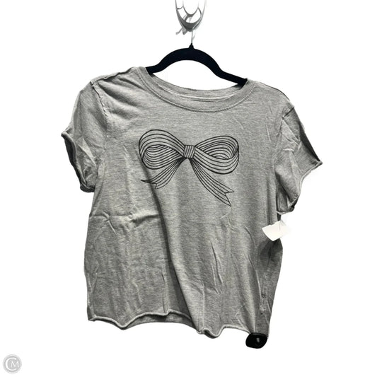 Top Short Sleeve By Maeve In Grey, Size: S