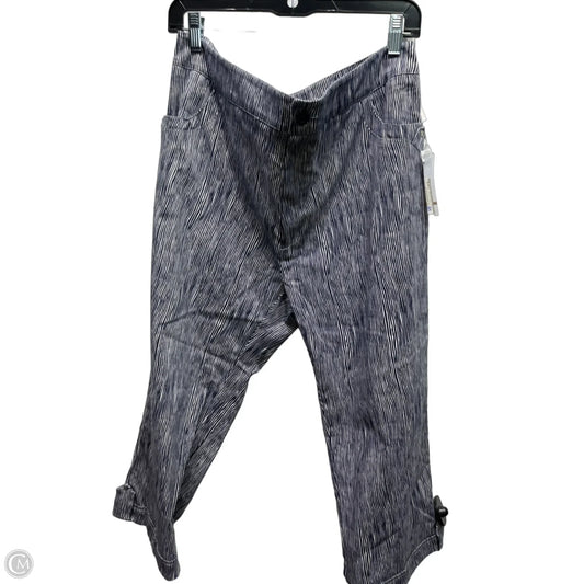 Capris By Clothes Mentor In Blue & White, Size: 14