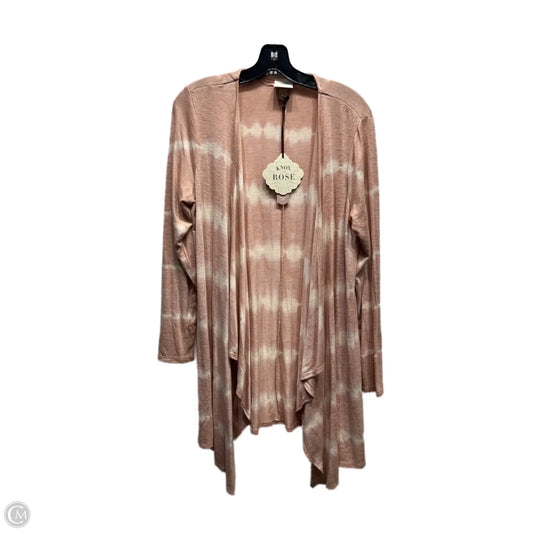 Cardigan By Knox Rose In Orange & White, Size: L