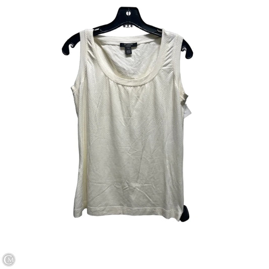 Top Sleeveless Luxury Designer By St John Collection In Cream, Size: S