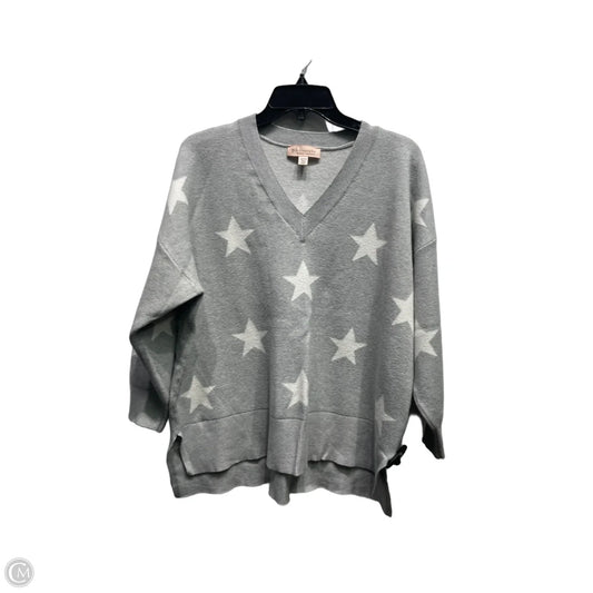 Sweater By Philosophy In Grey & White, Size: 2x