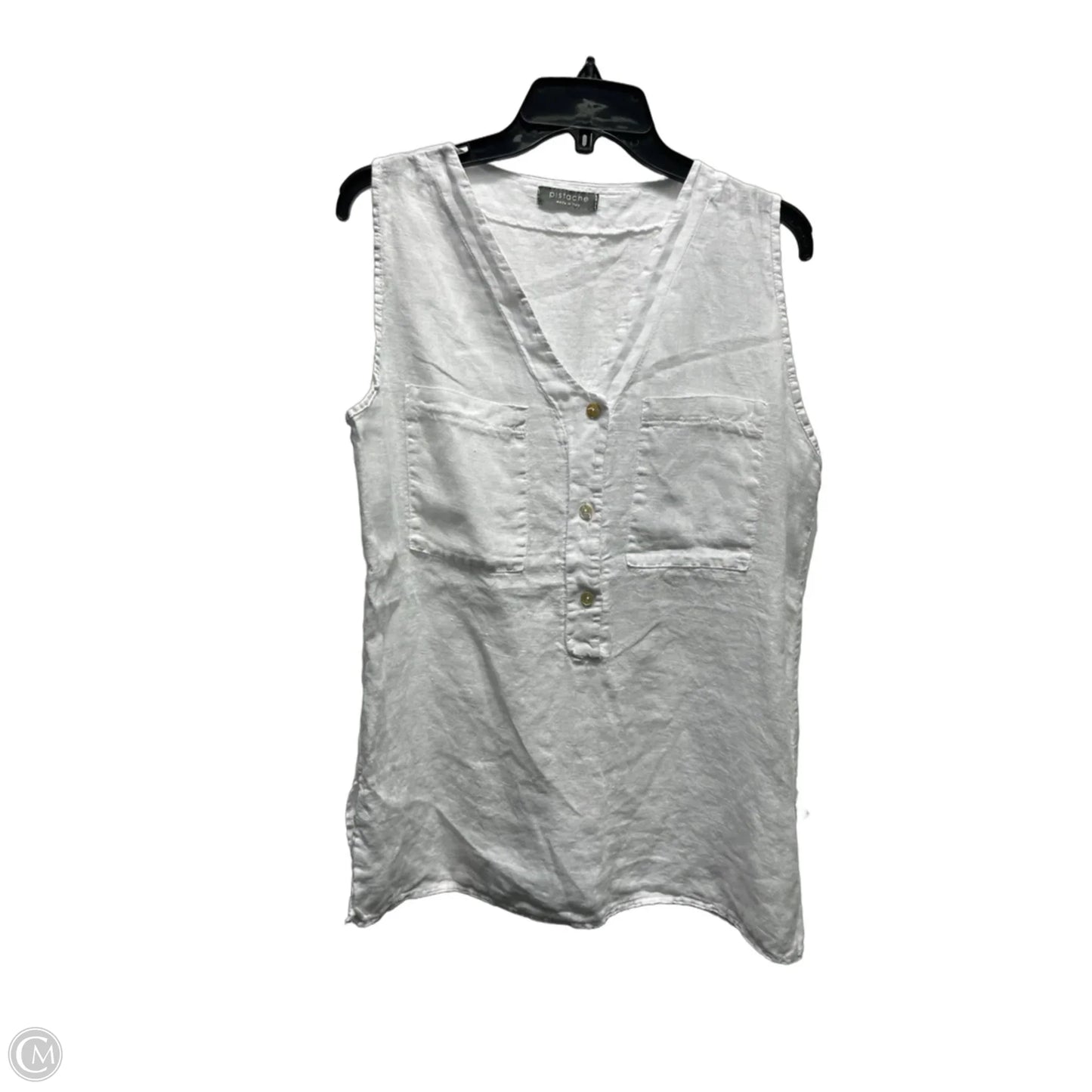 Top Sleeveless By M Made In Italy In White, Size: L