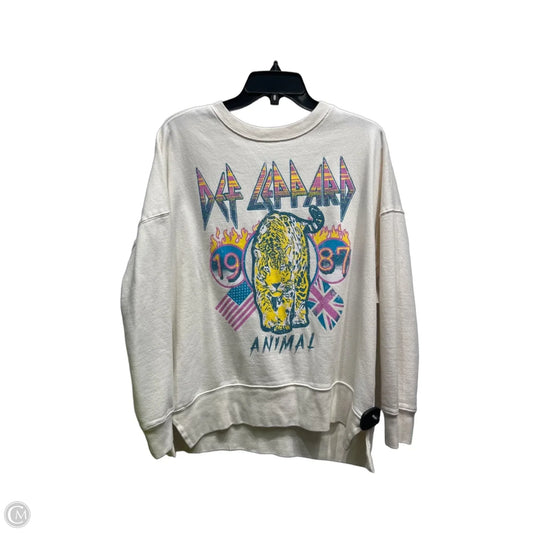Sweater By Clothes Mentor In Cream, Size: M