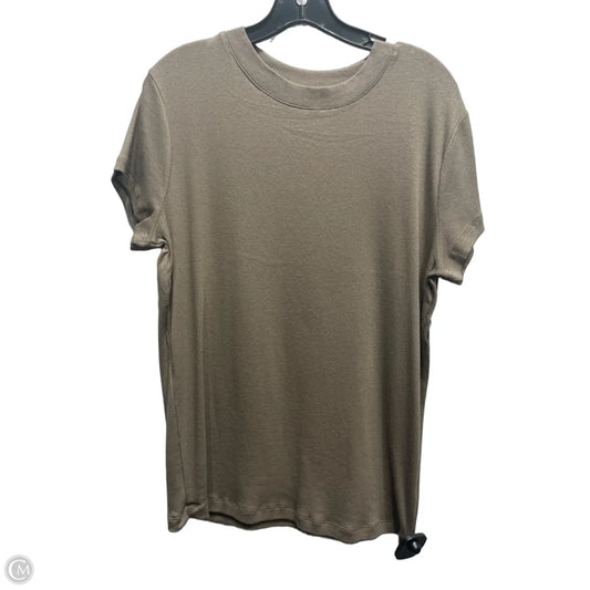 Top Short Sleeve Basic By A New Day In Brown, Size: Xl