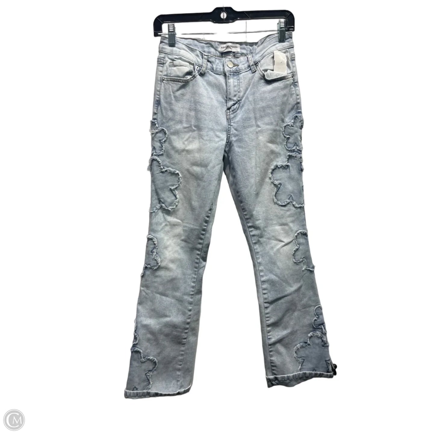 Jeans Flared By ASHLEY MASON In Blue Denim, Size: 4