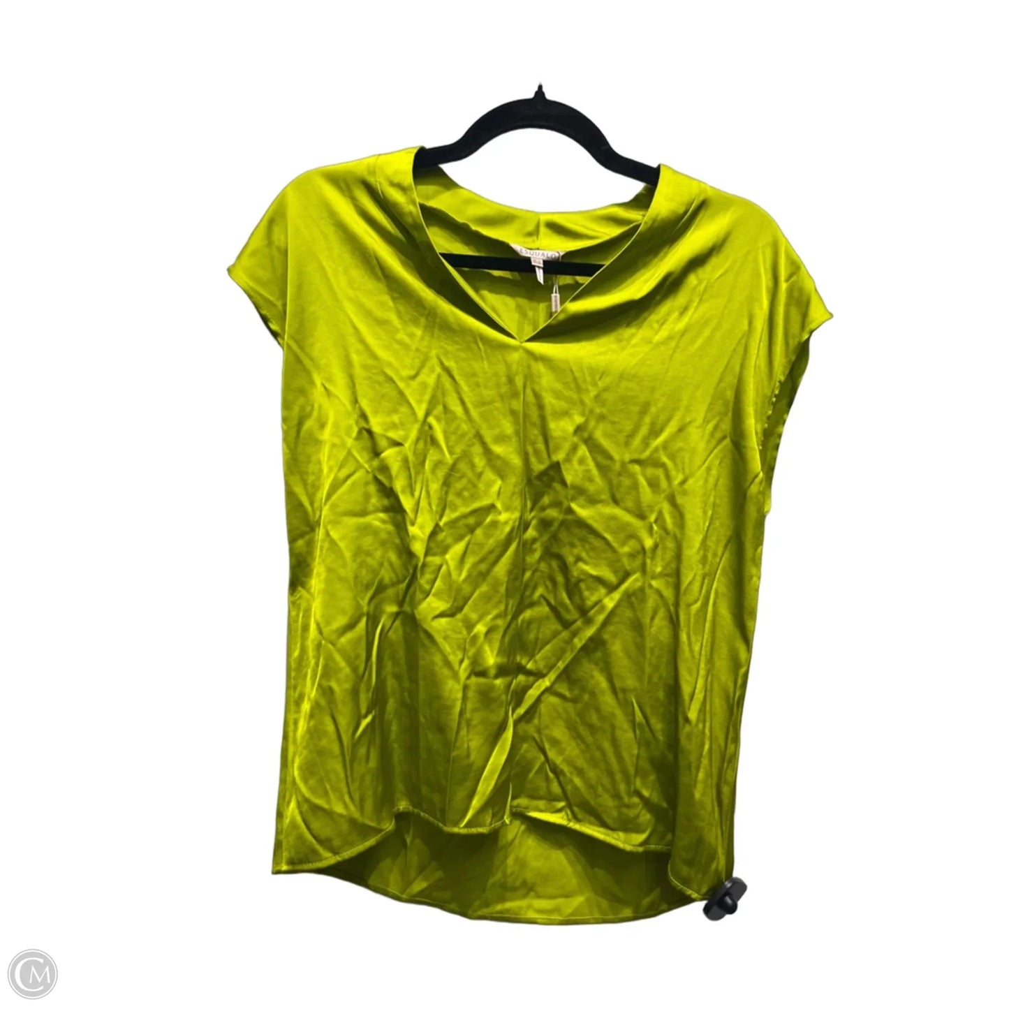 Blouse Short Sleeve By ESQUALO In Green, Size: 4