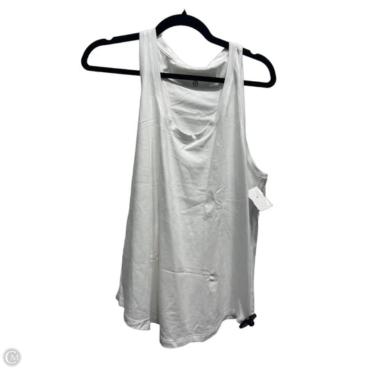 Athletic Tank Top By Lululemon In White, Size: Xl