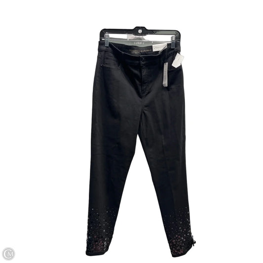 Jeans Boyfriend By Chicos In Black Denim, Size: 10