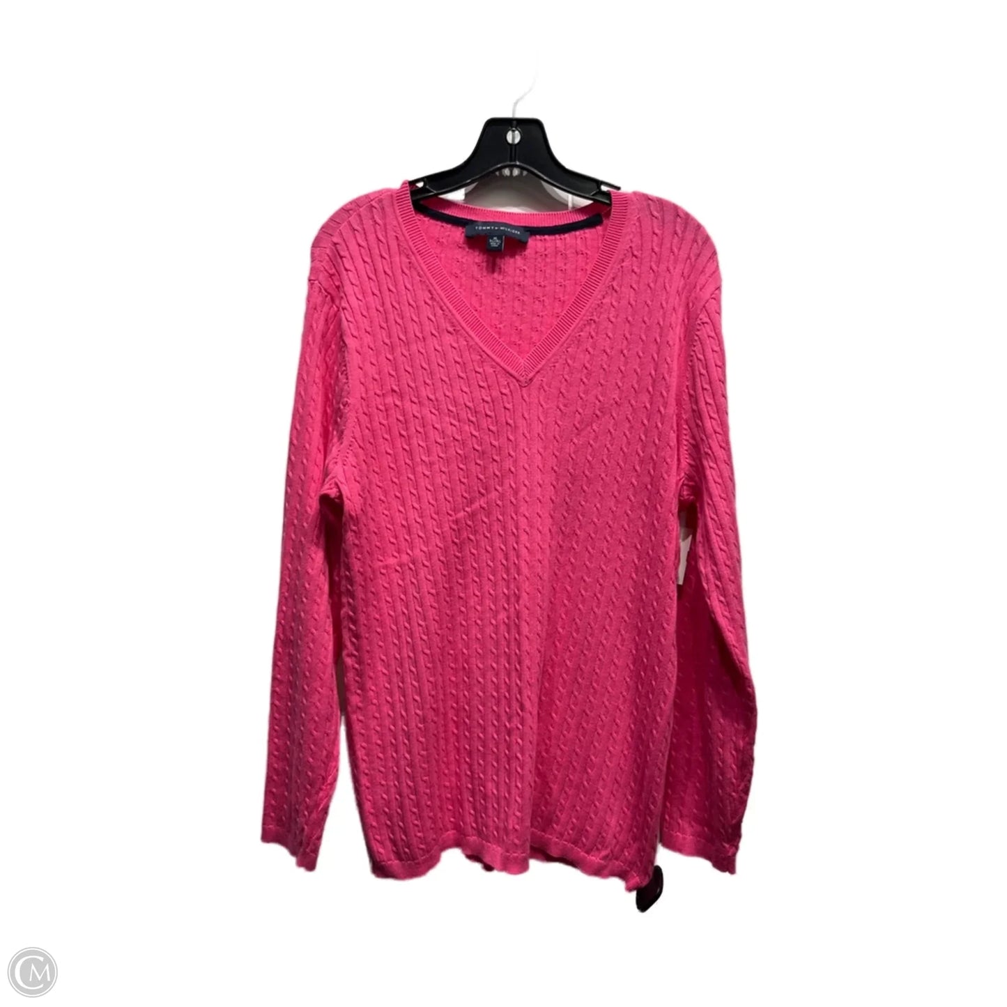 Sweater By Tommy Hilfiger In Pink, Size: Xl