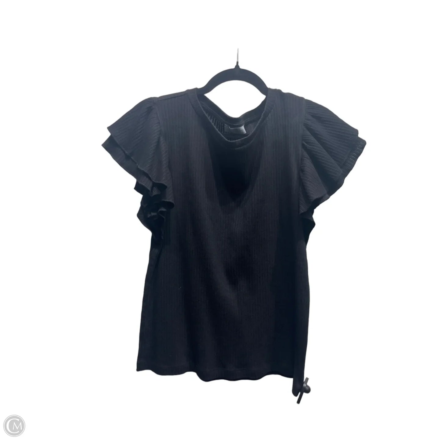 Top Short Sleeve By Loft In Black, Size: Xl